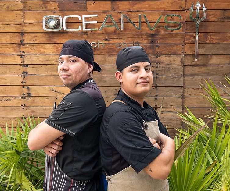 Los chefs Laiser y Néstor